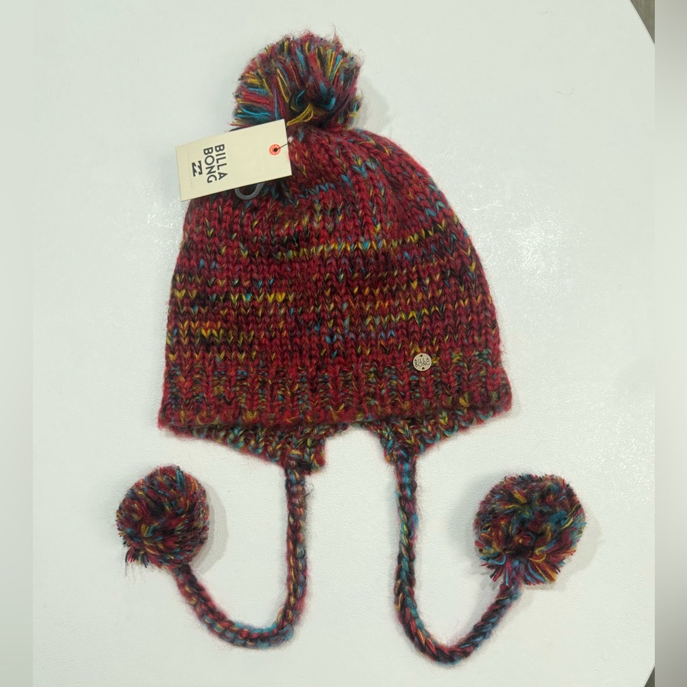 Billabong Earflap Pom Beanie
